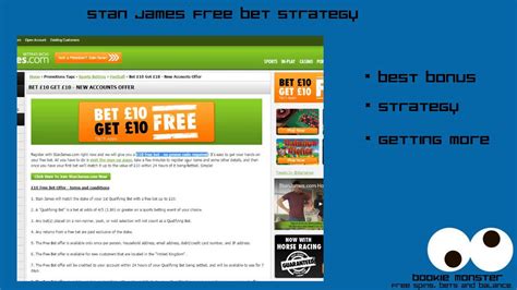 Stan James Free Bet Strategy .